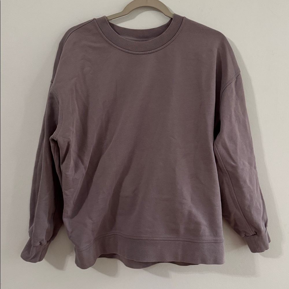 lululemon athletica Perfectly Oversized Soft Purple Crewneck Sweatshirt